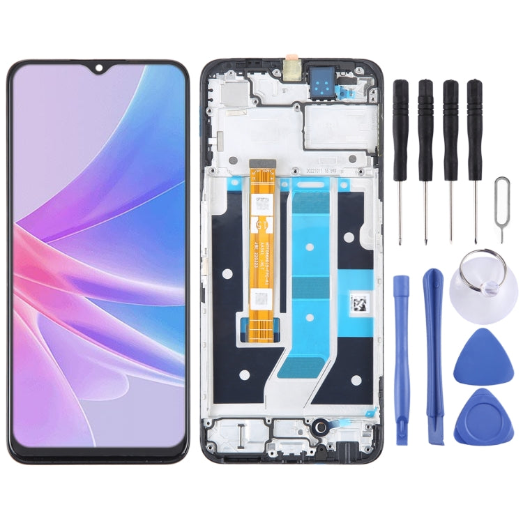 For OPPO A58x 5G OEM LCD Screen Digitizer Full Assembly with Frame - LCD Screen by PMC TechLife | Online Shopping South Africa | PMC TechLife