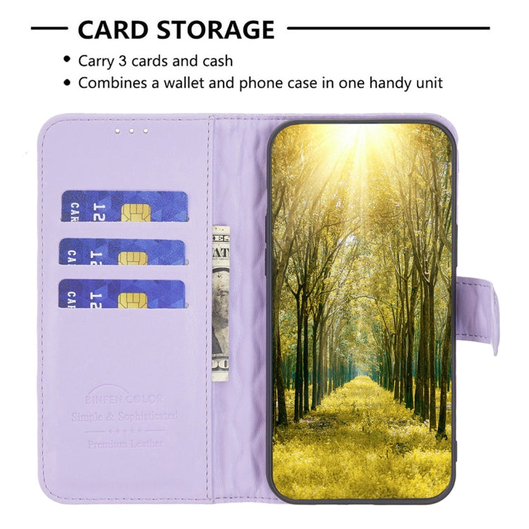 For Motorola Moto G54 5G EU Edition Diamond Lattice Wallet Flip Leather Phone Case(Purple) - Motorola Cases by PMC Jewellery | Online Shopping South Africa | PMC Jewellery | Buy Now Pay Later Mobicred