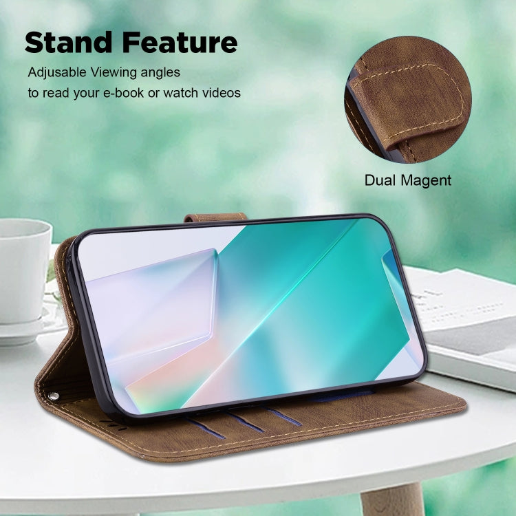 For Google Pixel 9 Little Tiger Embossed Leather Phone Case(Brown) - Google Cases by PMC TechLife | Online Shopping South Africa | PMC TechLife | Buy Now Pay Later Mobicred