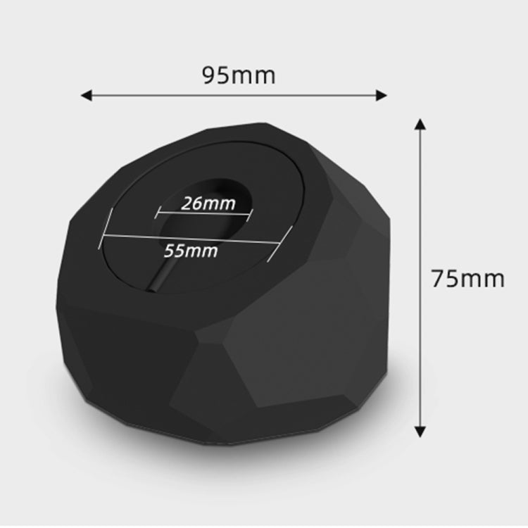 Diamond-shaped 2 in 1 Wireless Charging Silicone Base(Pink) - Charger / Holder by PMC TechLife | Online Shopping South Africa | PMC TechLife | Buy Now Pay Later Mobicred