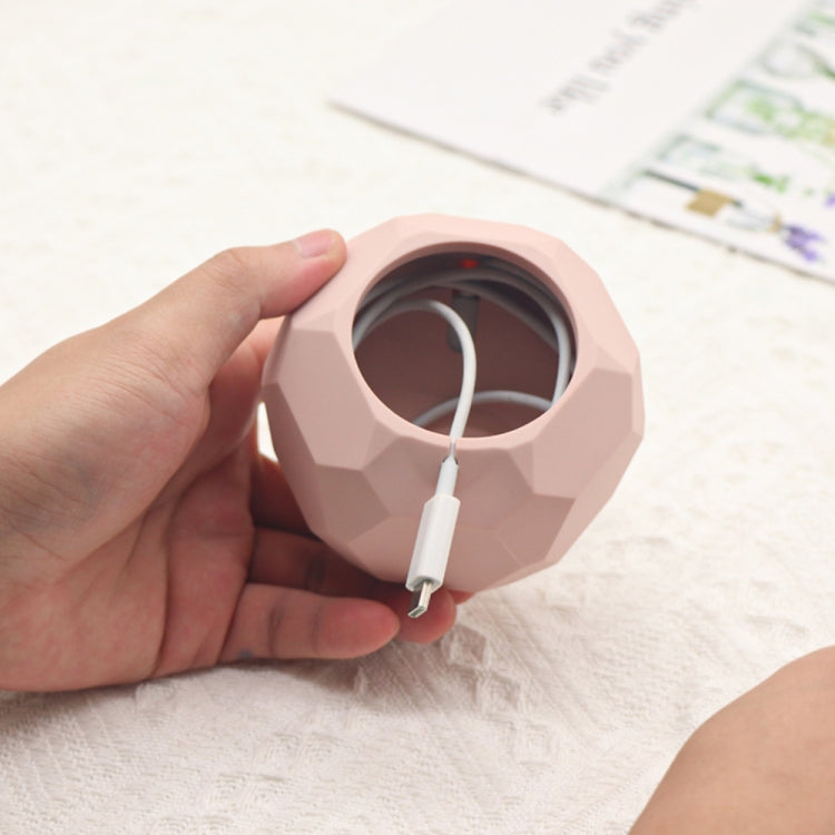 Diamond-shaped 2 in 1 Wireless Charging Silicone Base(White) - Charger / Holder by PMC TechLife | Online Shopping South Africa | PMC TechLife | Buy Now Pay Later Mobicred