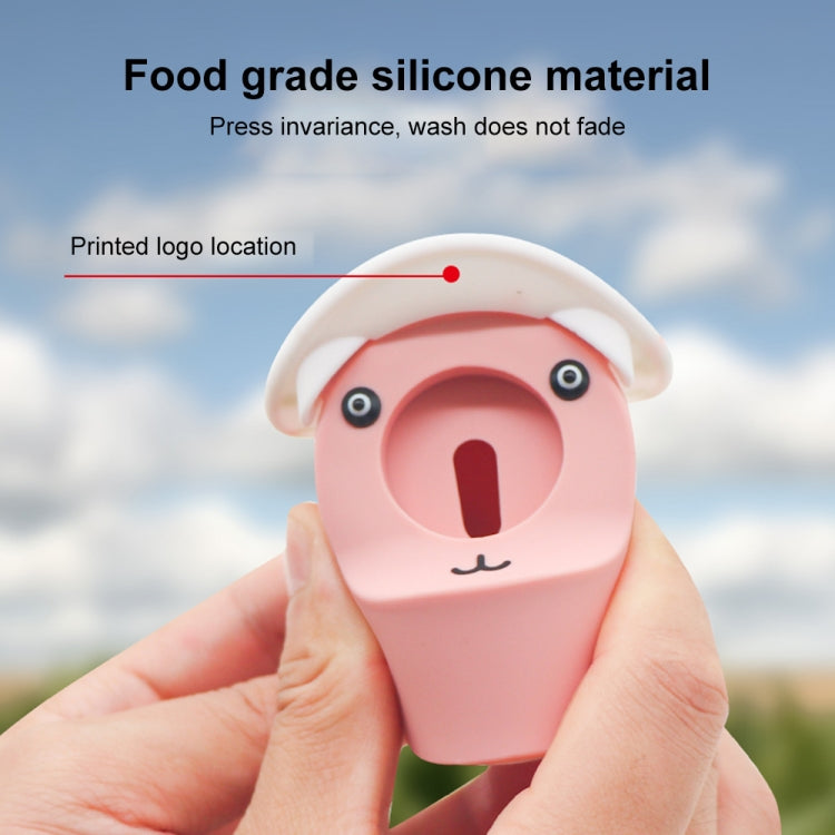 For Apple Watch Series Hat Bear Shaped Silicone Charging Base(Black) - Charger / Holder by PMC TechLife | Online Shopping South Africa | PMC TechLife | Buy Now Pay Later Mobicred