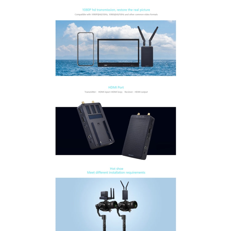 Measy T1 4K HDMI 2.0 Wireless Audio Video Transmitter Receiver Extender Transmission System, Transmission Distance: 200m, US Plug(Black) - free shipping - PMc TechLife - Order now!