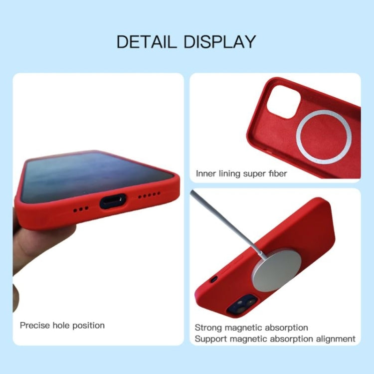 For iPhone 15 Plus MagSafe Liquid Silicone Full Coverage Phone Case(Red) - iPhone 15 Plus Cases by PMC Jewellery | Online Shopping South Africa | PMC Jewellery