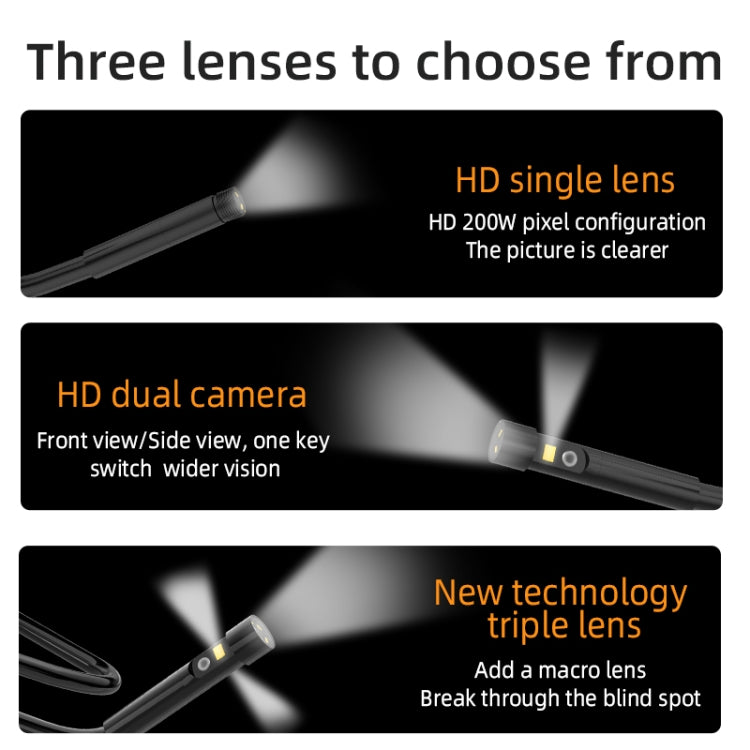 T23 8mm Single Lens 7 inch Screen Industrial Endoscope, Spec:2m Tube -  by PMC TechLife | Online Shopping South Africa | PMC TechLife | Buy Now Pay Later Mobicred