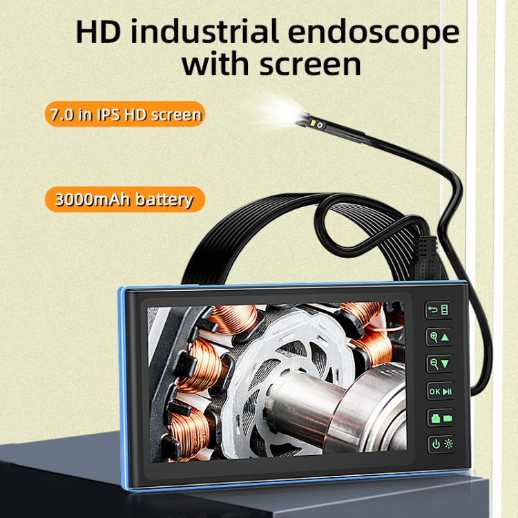 T23 5mm Dual Lenses 7 inch Screen Industrial Endoscope, Spec:2m Tube -  by PMC Jewellery | Online Shopping South Africa | PMC Jewellery | Buy Now Pay Later Mobicred