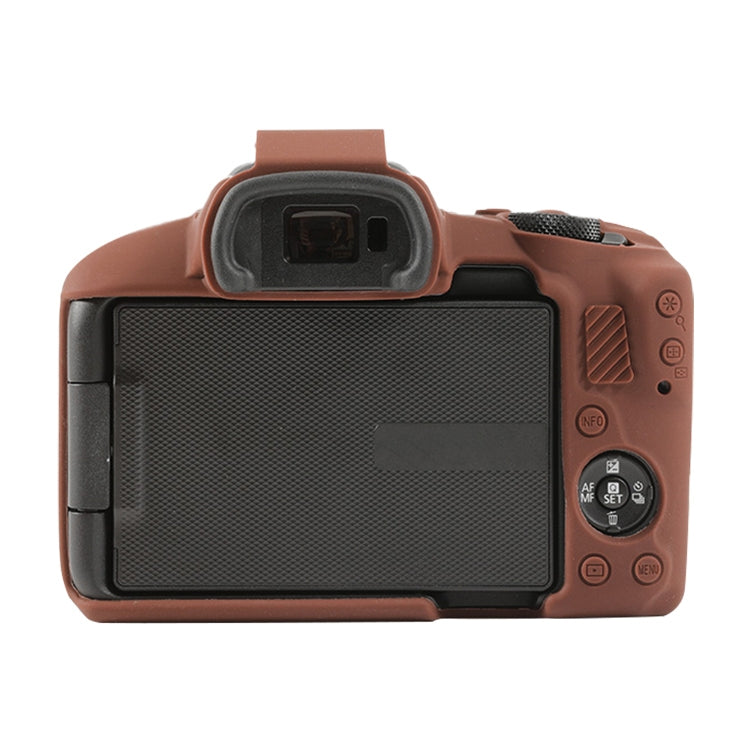 For Canon EOS R50 Soft Silicone Protective Case(Coffee) - Protective Case by PMC Jewellery | Online Shopping South Africa | PMC Jewellery | Buy Now Pay Later Mobicred