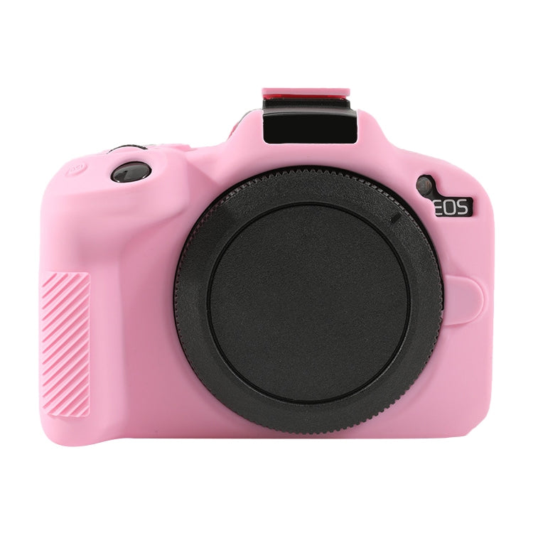 For Canon EOS R50 Soft Silicone Protective Case(Pink) - Protective Case by PMC TechLife | Online Shopping South Africa | PMC TechLife | Buy Now Pay Later Mobicred