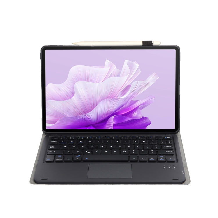 For Huawei MatePad 11.5 2023 AH17-A Lambskin Texture Ultra-thin Detachable Bluetooth Keyboard Leather Case with Touchpad(Black) - Huawei Keyboard by PMC TechLife | Online Shopping South Africa | PMC TechLife