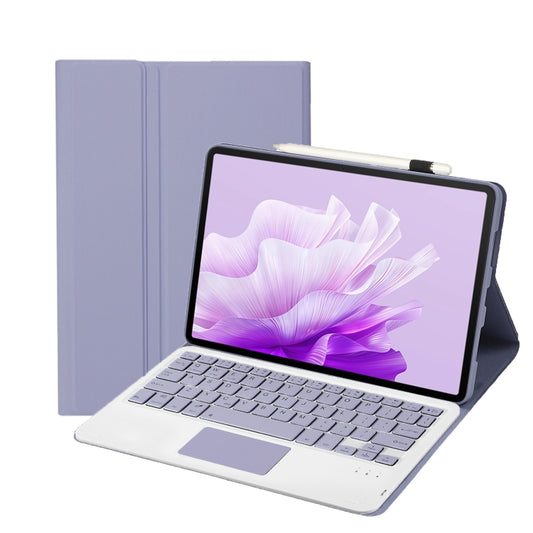 For Huawei MatePad 11.5 2023 AH17-A Lambskin Texture Ultra-thin Detachable Bluetooth Keyboard Leather Case with Touchpad(Purple) - Huawei Keyboard by PMC Jewellery | Online Shopping South Africa | PMC Jewellery | Buy Now Pay Later Mobicred