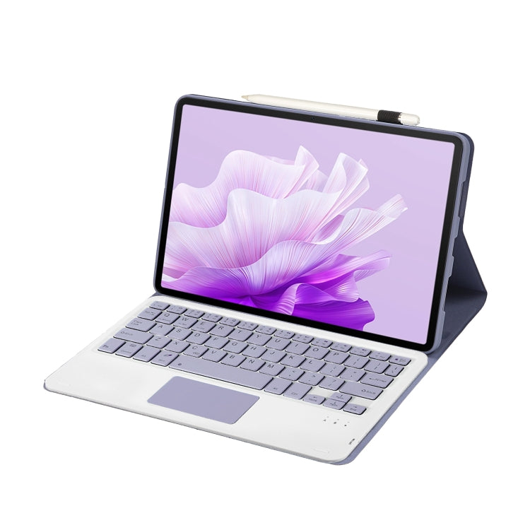 For Huawei MatePad 11.5 2023 AH17-A Lambskin Texture Ultra-thin Detachable Bluetooth Keyboard Leather Case with Touchpad(Purple) - Huawei Keyboard by PMC Jewellery | Online Shopping South Africa | PMC Jewellery | Buy Now Pay Later Mobicred