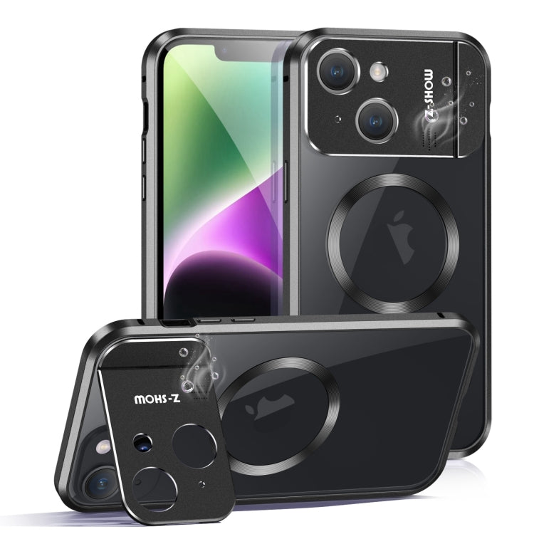 For iPhone 14 Aromatherapy Holder Single-sided MagSafe Magnetic Phone Case(Black) - iPhone 14 Cases by PMc TechLife | Online Shopping South Africa | PMc TechLife | Buy Now Pay Later Mobicred