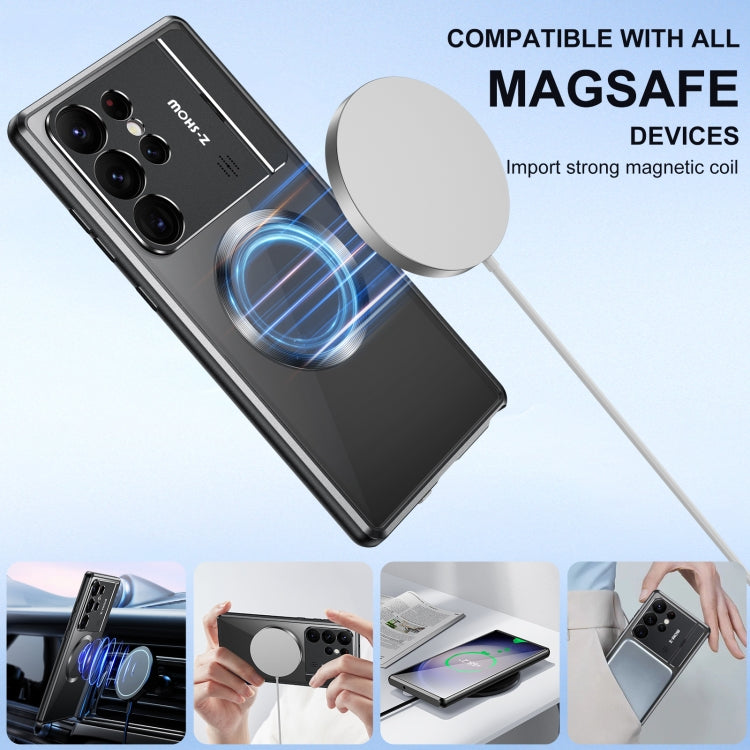 For Samsung Galaxy S21 Ultra 5G Aromatherapy Holder Single-sided MagSafe Magnetic Phone Case(Black) - Galaxy S21 Ultra 5G Cases by PMC TechLife | Online Shopping South Africa | PMC TechLife