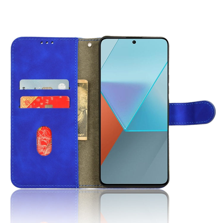 For Xiaomi Redmi Note 13 Pro 5G Skin Feel Magnetic Flip Leather Phone Case(Blue) - Note 13 Pro Cases by PMC TechLife | Online Shopping South Africa | PMC TechLife