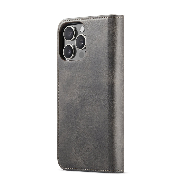 For iPhone 16 Pro Max DG.MING Crazy Horse Texture Detachable Magnetic Leather Phone Case(Grey) - iPhone 16 Pro Max Cases by DG.MING | Online Shopping South Africa | PMC Jewellery | Buy Now Pay Later Mobicred