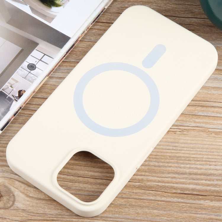 For iPhone 14 Plus MagSafe Liquid Silicone Phone Case(White) - iPhone 14 Plus Cases by PMC TechLife | Online Shopping South Africa | PMC TechLife