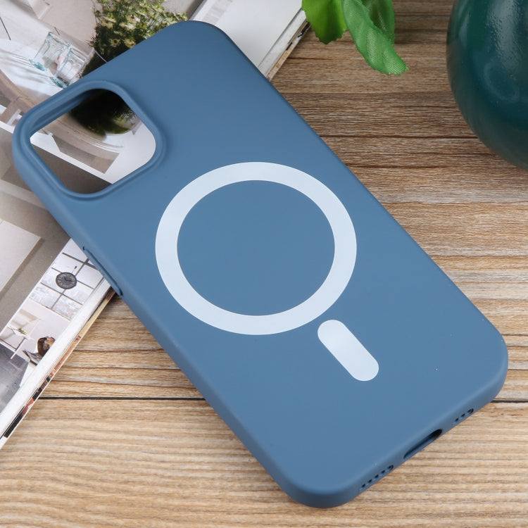 For iPhone 13 MagSafe Liquid Silicone Phone Case(Blue) - iPhone 13 Cases by PMC TechLife | Online Shopping South Africa | PMC TechLife