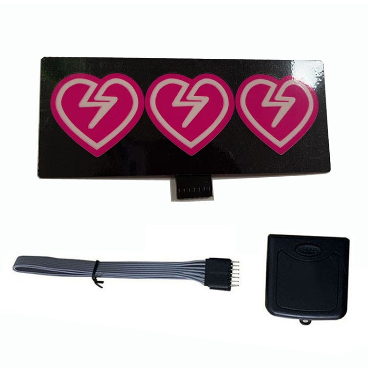 EL Luminous Car Stickers Cold Light Car Stickers Car Luminous Pattern Decoration(Heartbeat) - Decorative Sticker by PMC TechLife | Online Shopping South Africa | PMC TechLife | Buy Now Pay Later Mobicred