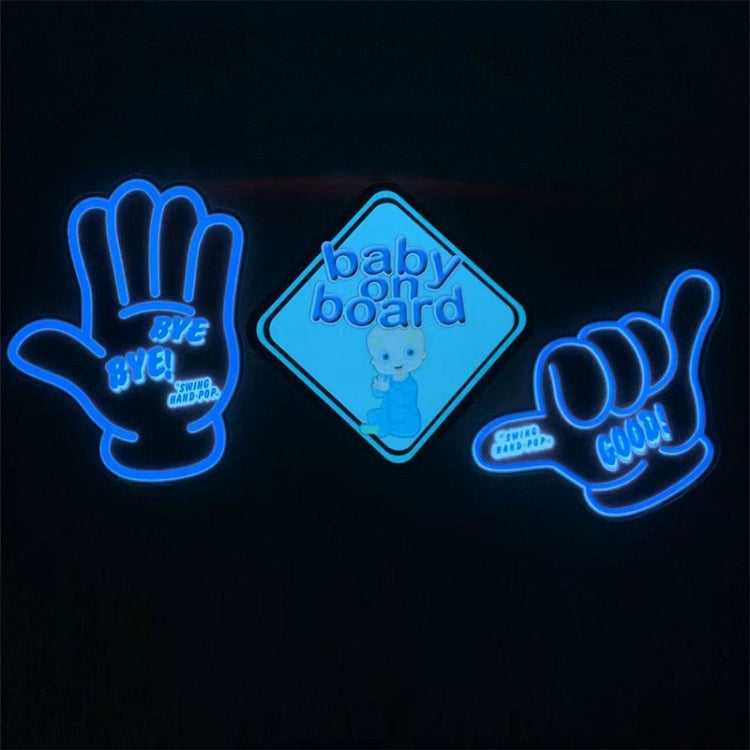 EL Luminous Car Stickers Cold Light Car Stickers Car Luminous Pattern Decoration(Boost) - free shipping - PMC TechLife - Order now!