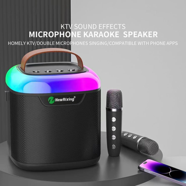 New RiXing NR8805 TWS Portable Smart Bluetooth Speaker with RGB Lighting(Blue) - free shipping - PMC Jewellery - Order now!