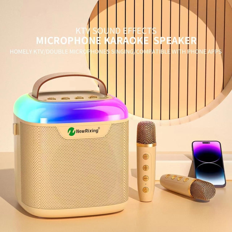 New RiXing NR8805 TWS Portable Smart Bluetooth Speaker with RGB Lighting(Black) - free shipping - PMC Jewellery - Order now!