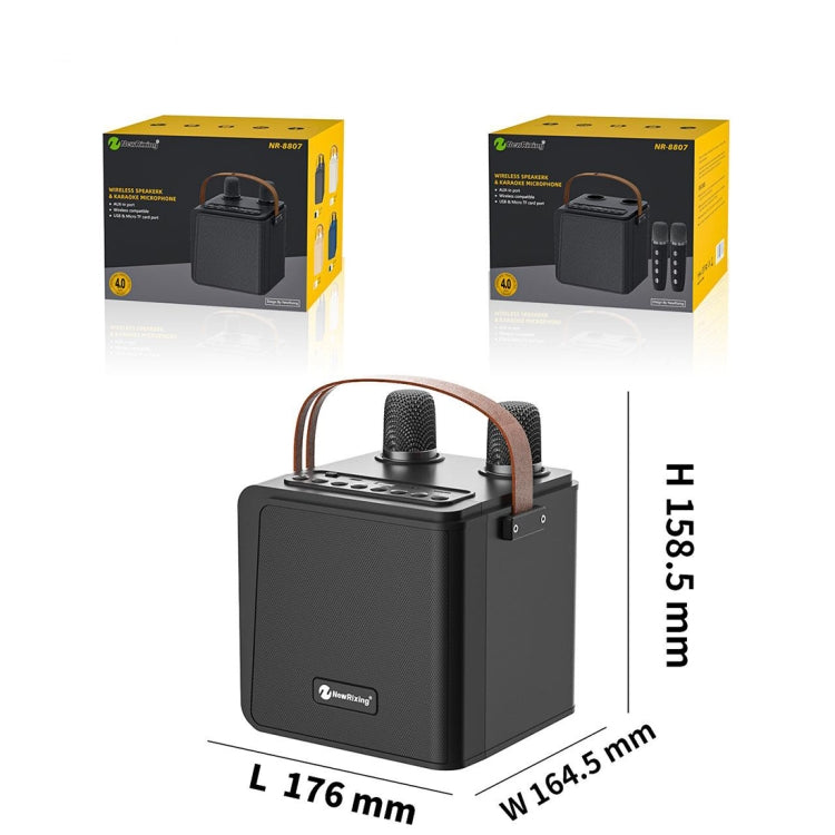 New RiXing NR8807 TWS Portable Handheld Noise Reduction Smart Wireless Bluetooth Speaker(White) - free shipping - PMC Jewellery - Order now!