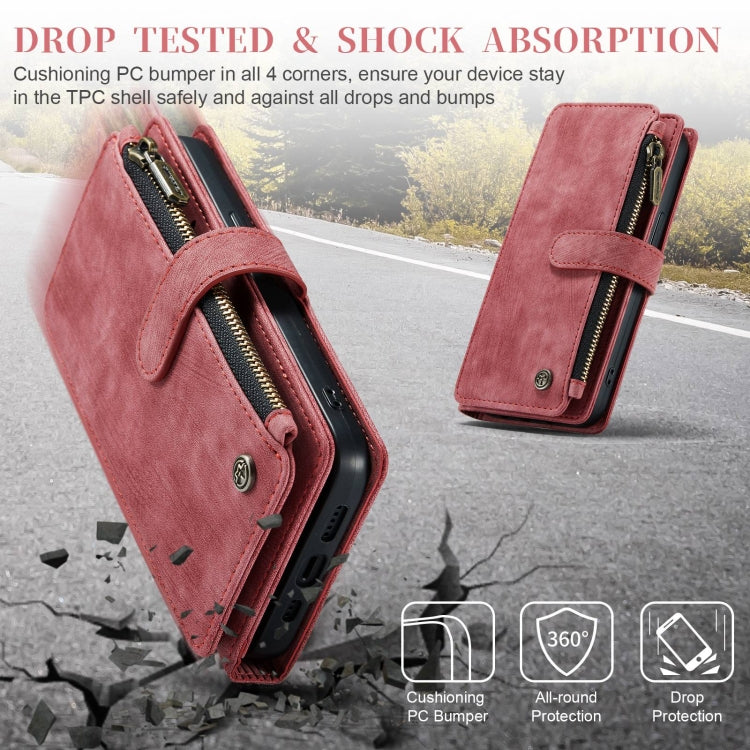 For iPhone 15 Pro Max CaseMe C30 Multifunctional Leather Phone Case(Red) - free shipping - PMC Jewellery - Order now!