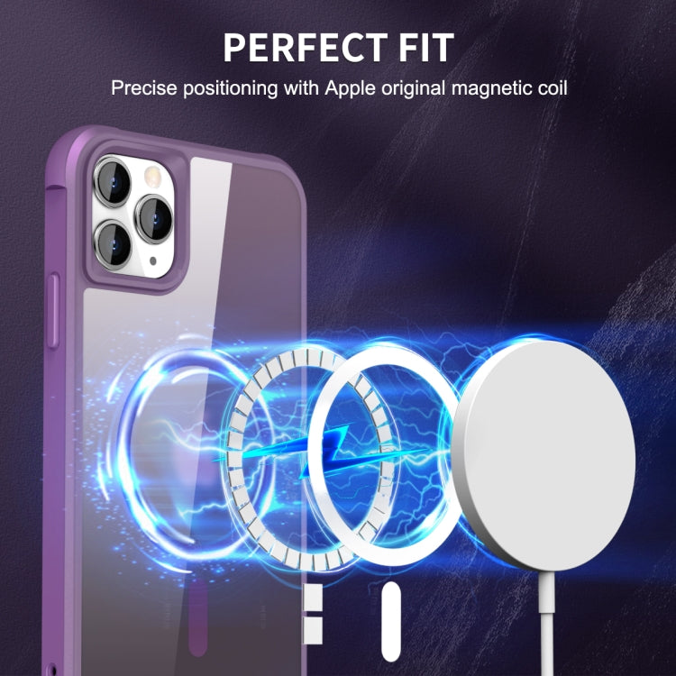 For iPhone 11 Pro Max MagSafe Magnetic Phone Case(Purple) - iPhone 11 Pro Max Cases by PMC Jewellery | Online Shopping South Africa | PMC Jewellery