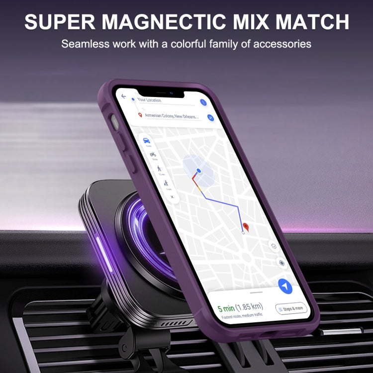 For iPhone 11 Pro Max MagSafe Magnetic Phone Case(Purple) - iPhone 11 Pro Max Cases by PMC Jewellery | Online Shopping South Africa | PMC Jewellery