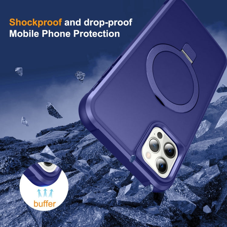 For iPhone 13 Pro Max / 12 Pro Max MagSafe Magnetic Holder Phone Case(Klein Blue) - iPhone 13 Pro Max Cases by PMC Jewellery | Online Shopping South Africa | PMC Jewellery