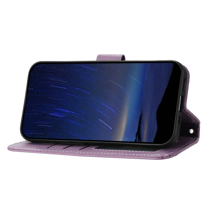 For iPhone SE 2024 Oil Skin Zipper Wallet Leather Phone Case(Purple) - More iPhone Cases by PMC Jewellery | Online Shopping South Africa | PMC Jewellery | Buy Now Pay Later Mobicred