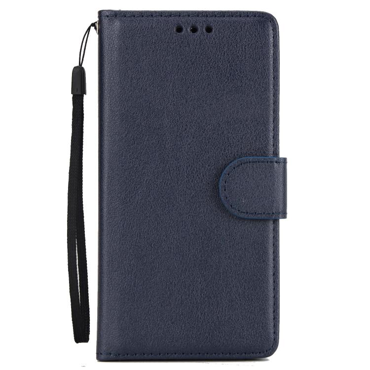 For iPhone 16e Multifunctional Horizontal Flip Leather Phone Case with Three Card Slots(Blue) - iPhone 16e Cases by PMC TechLife | Online Shopping South Africa | PMC TechLife | Buy Now Pay Later Mobicred