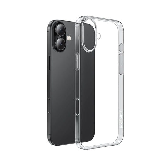 For iPhone 16 BOROFONE Ice Series TPU Phone Case(Transparent) - iPhone 16 Cases by Borofone | Online Shopping South Africa | PMC Jewellery | Buy Now Pay Later Mobicred