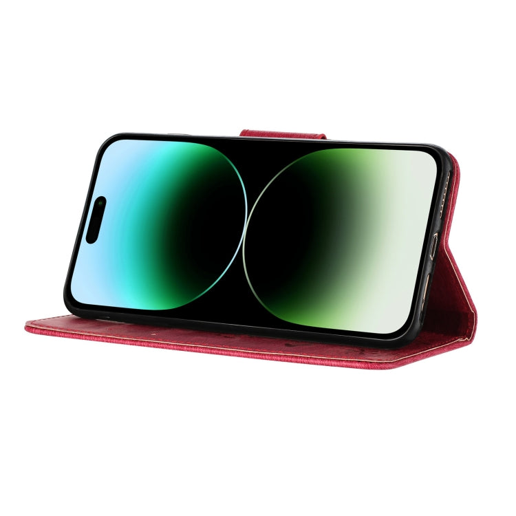 For iPhone 16 Pro Butterfly Embossed Flip Leather Phone Case(Red) - free shipping - PMC TechLife - Order now!