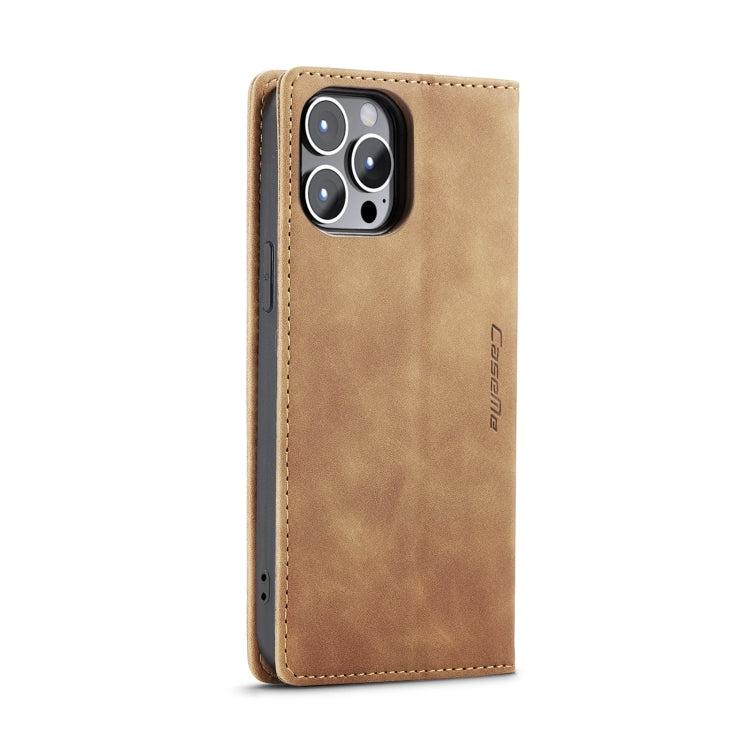 For iPhone 15 Pro Max CaseMe 013 Multifunctional Horizontal Flip Leather Phone Case(Brown) - iPhone 15 Pro Max Cases by CaseMe | Online Shopping South Africa | PMC Jewellery | Buy Now Pay Later Mobicred