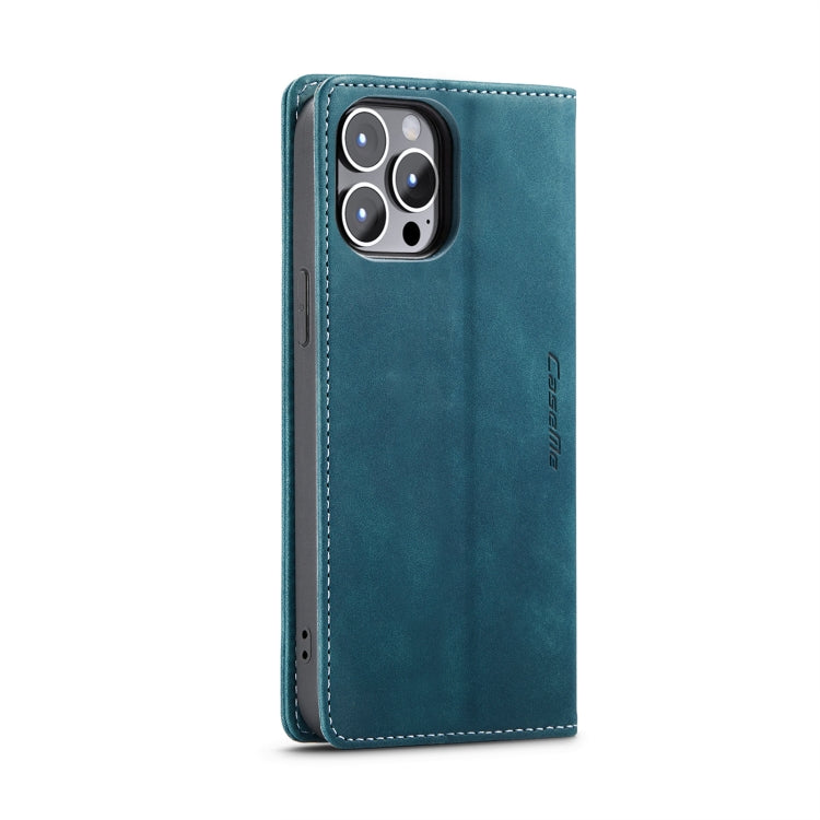 For iPhone 15 Pro CaseMe 013 Multifunctional Horizontal Flip Leather Phone Case(Blue) - iPhone 15 Pro Cases by CaseMe | Online Shopping South Africa | PMC Jewellery | Buy Now Pay Later Mobicred