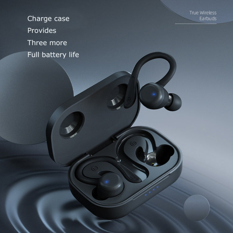 T&G T40 TWS IPX6 Waterproof Hanging Ear Wireless Bluetooth Earphones with Charging Box(Blue) - free shipping - PMC Jewellery - Order now!
