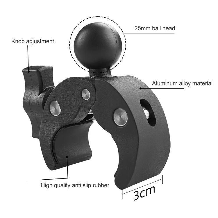 Motorcycle Dual-heads Crabs Clamps Handlebar Fixed Mount, Length:18cm - Mount & Holder by PMC TechLife | Online Shopping South Africa | PMC TechLife | Buy Now Pay Later Mobicred