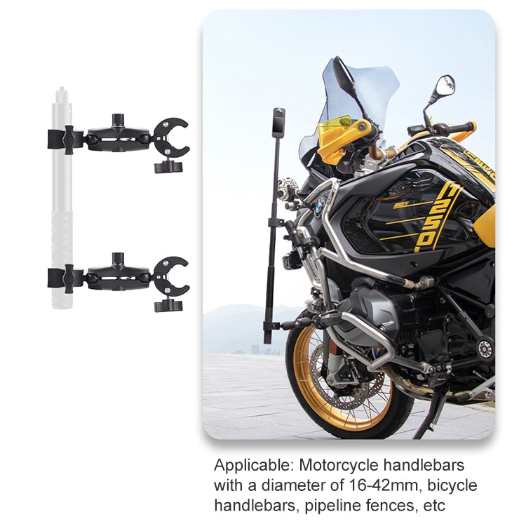 Motorcycle Dual-heads Crabs Clamps Handlebar Fixed Mount, Length:18cm - Mount & Holder by PMC TechLife | Online Shopping South Africa | PMC TechLife | Buy Now Pay Later Mobicred