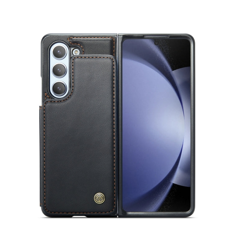 For Samsung Galaxy Z Fold5 CaseMe C22 PC+TPU Business Style RFID Anti-theft Leather Phone Case(Black) - Galaxy Z Fold5 Cases by CaseMe | Online Shopping South Africa | PMC Jewellery | Buy Now Pay Later Mobicred