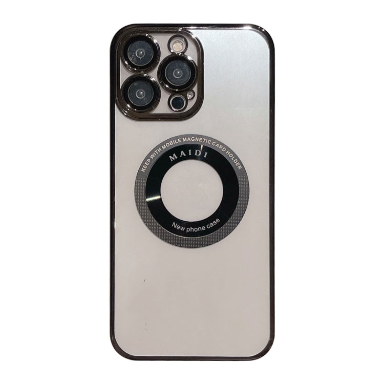 For iPhone 14 Pro Max Magsafe Electroplate PC Phone Case(Black) - iPhone 14 Pro Max Cases by PMC TechLife | Online Shopping South Africa | PMC TechLife