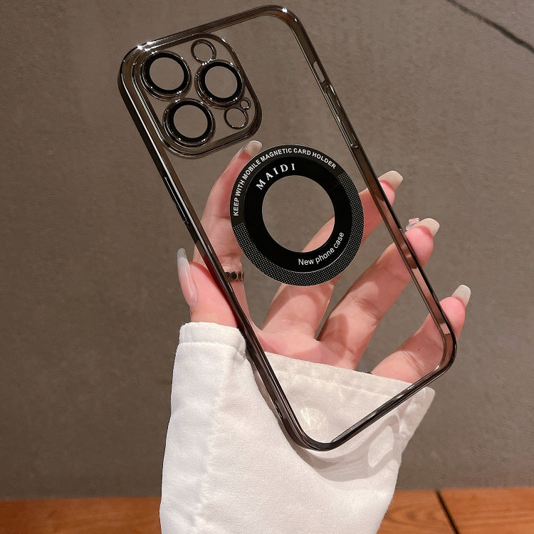 For iPhone 15 Pro Max Magsafe Electroplate PC Phone Case(Black) - free shipping - PMC TechLife - Order now!