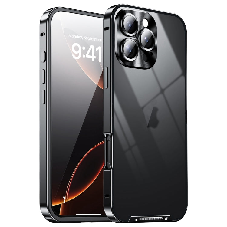 For iPhone 16 Pro Max Frosted Metal Phone Case(Black) - iPhone 16 Pro Max Cases by PMC Jewellery | Online Shopping South Africa | PMC Jewellery | Buy Now Pay Later Mobicred