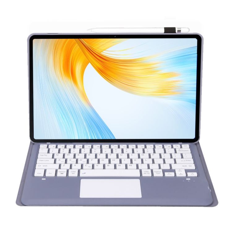 For Honor MagicPad 13 AH16-A TPU Ultra-thin Detachable Bluetooth Keyboard Tablet Leather Case with Touchpad(Purple) - Huawei Keyboard by PMC TechLife | Online Shopping South Africa | PMC TechLife