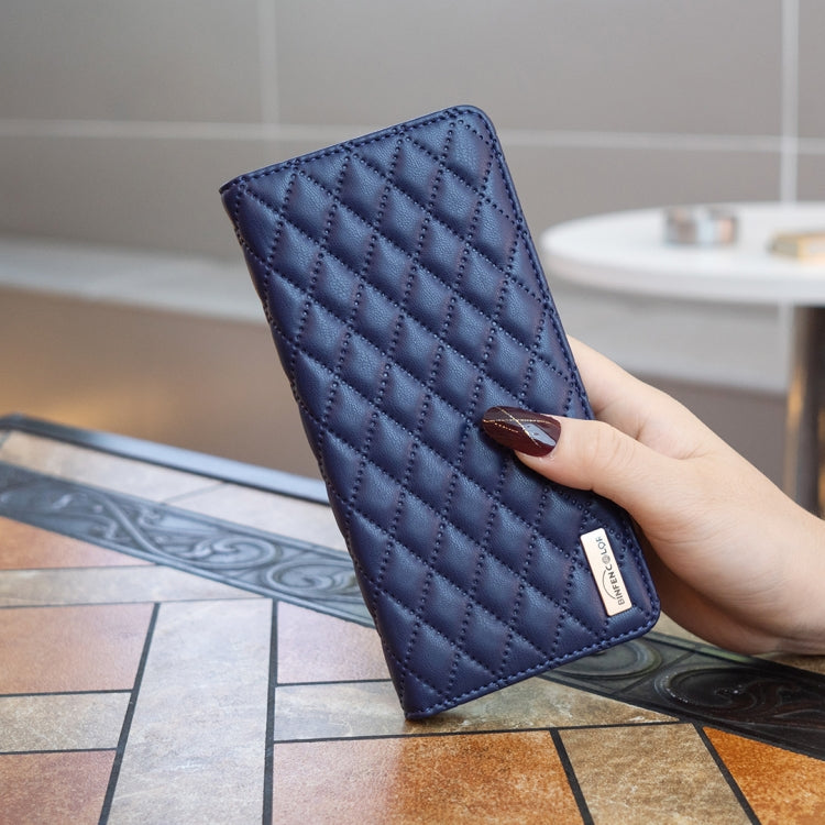 For Honor X7b Diamond Lattice Magnetic Leather Flip Phone Case(Blue) - Honor Cases by PMC TechLife | Online Shopping South Africa | PMC TechLife