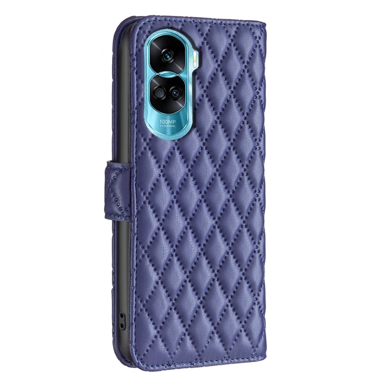 For Honor 90 Lite/X50i Diamond Lattice Wallet Flip Leather Phone Case(Blue) - Honor Cases by PMC Jewellery | Online Shopping South Africa | PMC Jewellery | Buy Now Pay Later Mobicred