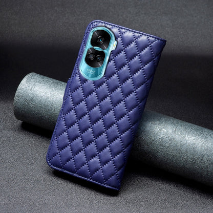 For Honor 90 Lite/X50i Diamond Lattice Wallet Flip Leather Phone Case(Blue) - Honor Cases by PMC Jewellery | Online Shopping South Africa | PMC Jewellery | Buy Now Pay Later Mobicred