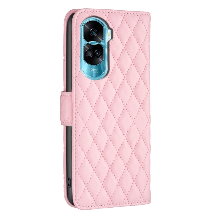 For Honor 90 Lite/X50i Diamond Lattice Wallet Flip Leather Phone Case(Pink) - Honor Cases by PMC Jewellery | Online Shopping South Africa | PMC Jewellery | Buy Now Pay Later Mobicred