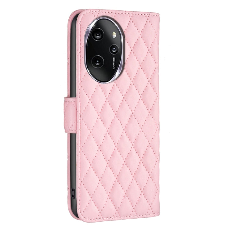 For Honor 100 Pro Diamond Lattice Wallet Flip Leather Phone Case(Pink) - Honor Cases by PMC Jewellery | Online Shopping South Africa | PMC Jewellery | Buy Now Pay Later Mobicred