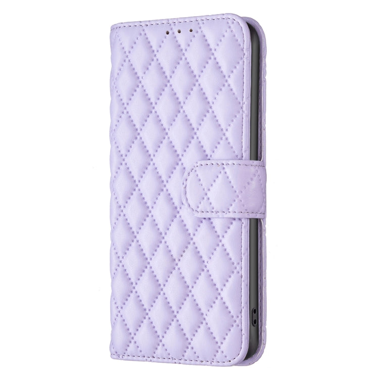 For Honor 100 Pro Diamond Lattice Wallet Flip Leather Phone Case(Purple) - Honor Cases by PMC TechLife | Online Shopping South Africa | PMC TechLife | Buy Now Pay Later Mobicred